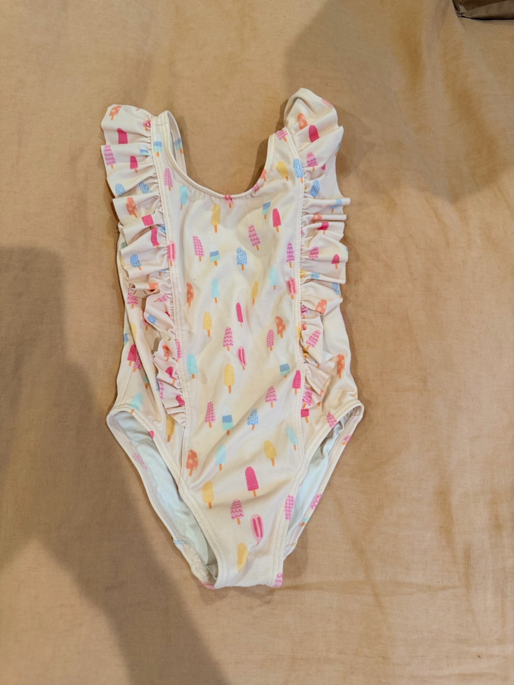 Quince Cream Kids One-Piece Swimsuit with Colorful Popsicle Print